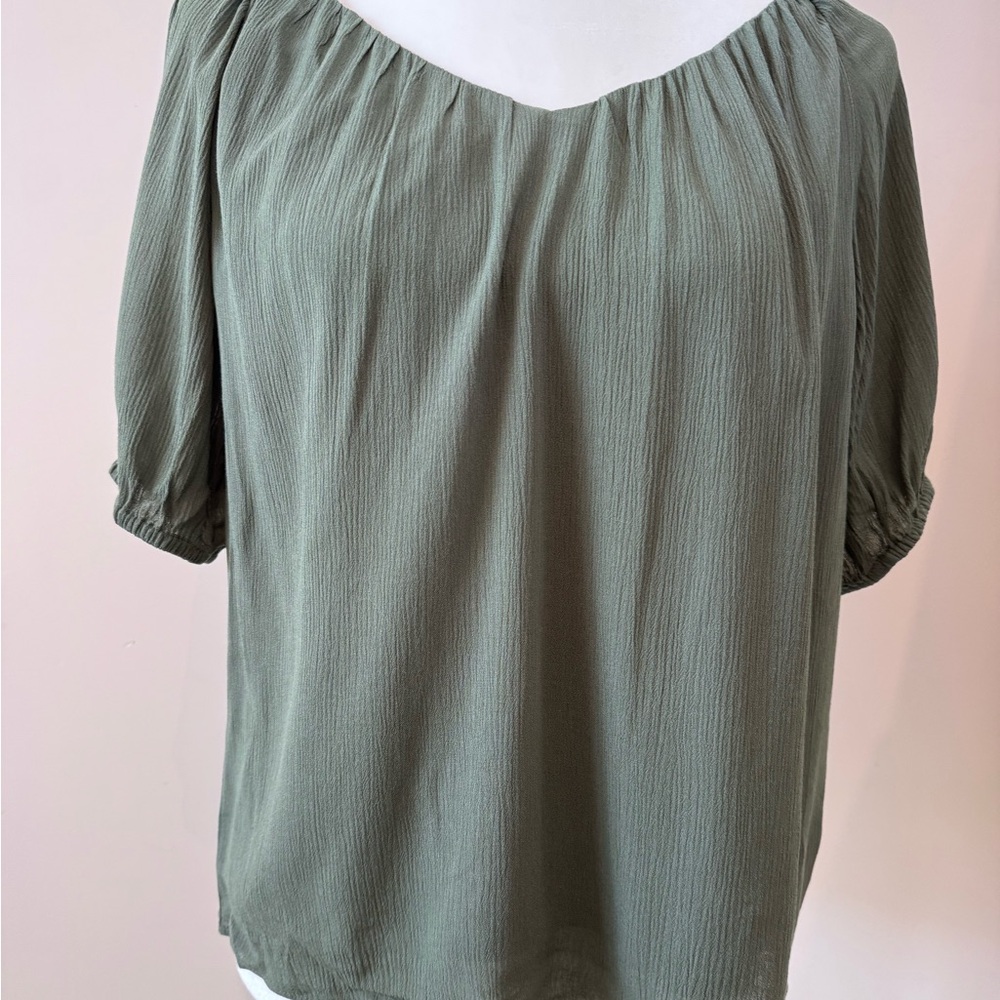 Loft XS Olive Green Blouse